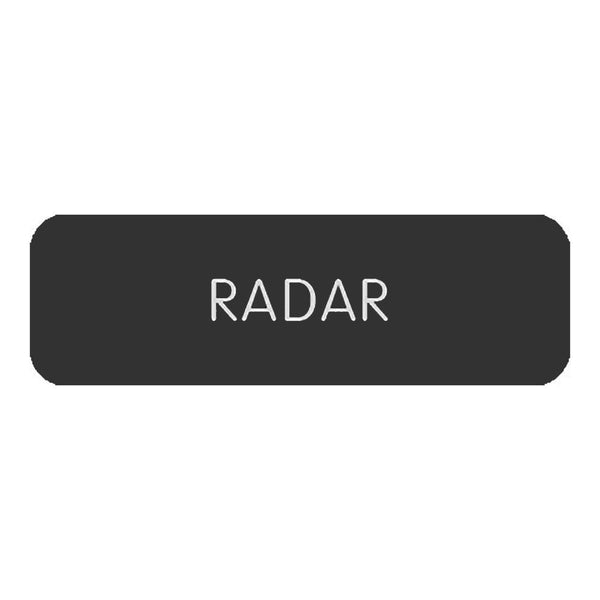 Blue SeaLarge Format Label - "Radar" [8063-0349]-Switches & Accessories-JadeMoghul Inc.