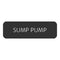 Blue SeaLarge Format Label - "Sump Pump" [8063-0410]-Switches & Accessories-JadeMoghul Inc.