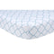Blue Sky Quatrefoil Fitted Crib Sheet-SKY BLUE-JadeMoghul Inc.