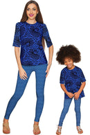 Blue Soulmate Sophia Elbow Sleeve Party Top - Mommy & Me-Soulmate-18M/2-Black/Lace-JadeMoghul Inc.