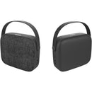 Bluetooth Speakers Portable Bluetooth(R) Retro-Design Fabric Speaker (Black) Petra Industries