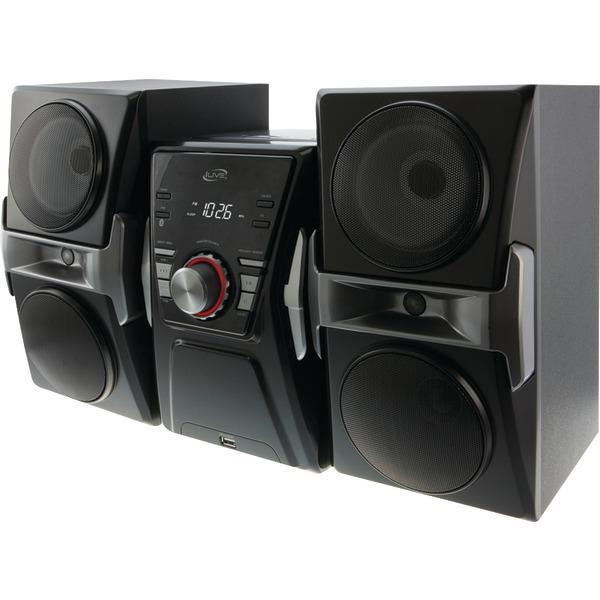 Bluetooth(R) Home Music System with FM Tuner & LED Lights-CD Players & Boomboxes-JadeMoghul Inc.