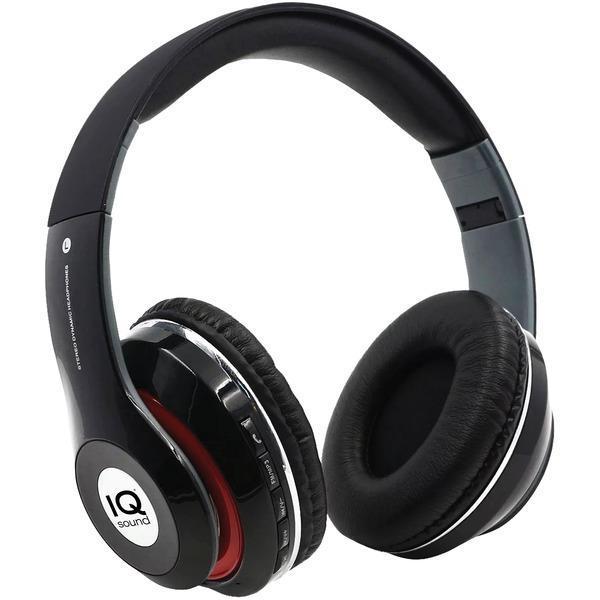 Bluetooth(R) Over-Ear Headphones with Microphone (Black)-Headphones & Headsets-JadeMoghul Inc.