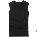 Body Compression Sleeveless Summer Vest / Under Top Tees-O neck Black-S-JadeMoghul Inc.