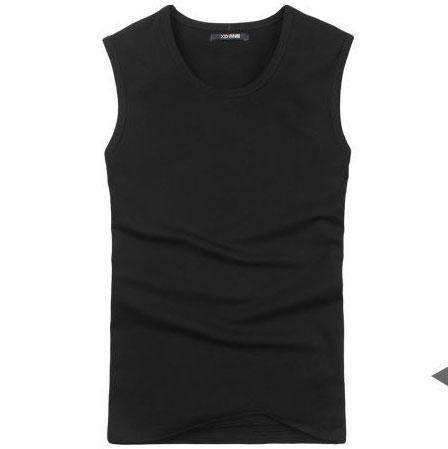 Body Compression Sleeveless Summer Vest / Under Top Tees-O neck Black-S-JadeMoghul Inc.