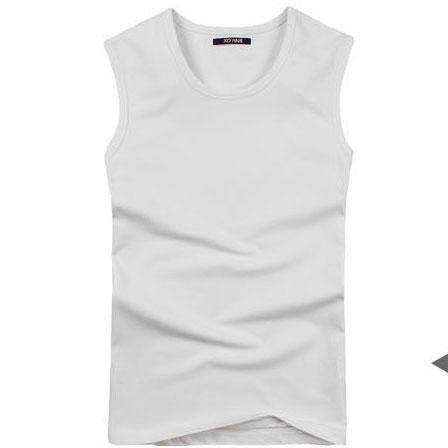 Body Compression Sleeveless Summer Vest / Under Top Tees-O neck White-S-JadeMoghul Inc.