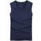 Body Compression Sleeveless Summer Vest / Under Top Tees-V neck Blue-S-JadeMoghul Inc.