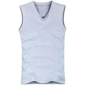 Body Compression Sleeveless Summer Vest / Under Top Tees-V neck Gray-S-JadeMoghul Inc.