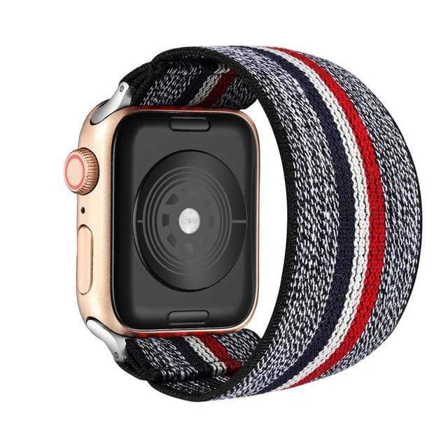Bohemia Elastic Nylon Loop Strap for Apple Watch Band 6 38mm 40mm 42mm 44mm Iwatch Series 6 5 4 3 2 Watch Replacement Strap JadeMoghul Inc. 