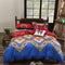 Bohemian Style Bedding set Floral Printed Bed linens Twin Queen King Size 4pcs Duvet Cover Flat Sheet Pillow case Hot sale-08-Full-JadeMoghul Inc.