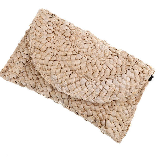 Bohemian Women Straw Bag New Fashion Clutch Bags Female Handbag Handmade Rattan Bag Corn Peels Woven Summer Casual Beach Pocket--JadeMoghul Inc.