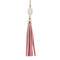 Boho Velvet Long Tassel Necklace 2016 Summer Style Leather Tassel Natural Stone Necklace for Women Sweater Chain Fashion Jewelry-N3461 Gold Pink-76cm-JadeMoghul Inc.