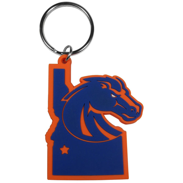 Boise St. Broncos Home State Flexi Key Chain-Key Chains-JadeMoghul Inc.