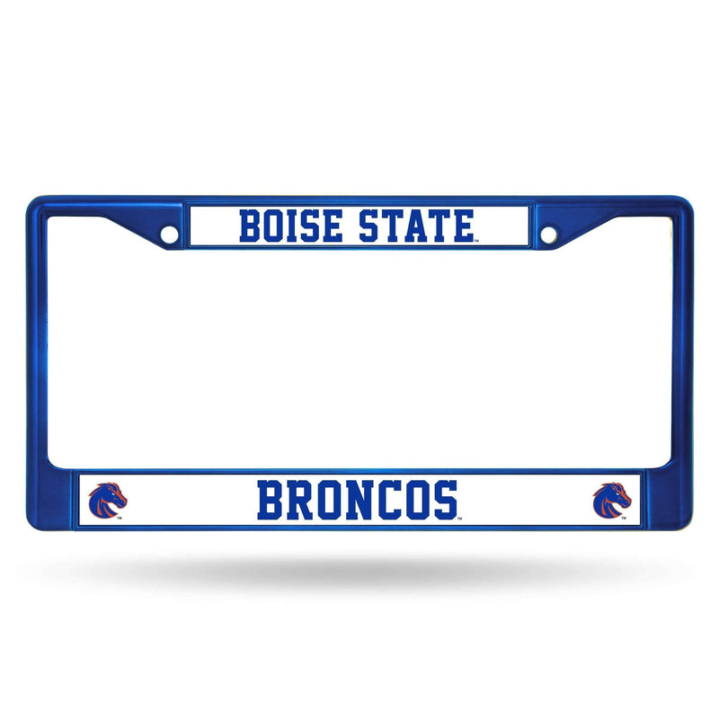 Lexus License Plate Frame Boise State Blue Colored Chrome Frame