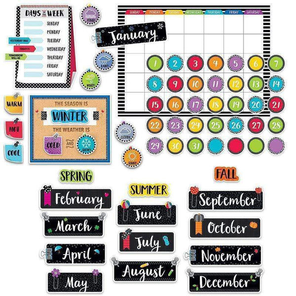 BOLD BRIGHT CALENDAR SET-Learning Materials-JadeMoghul Inc.