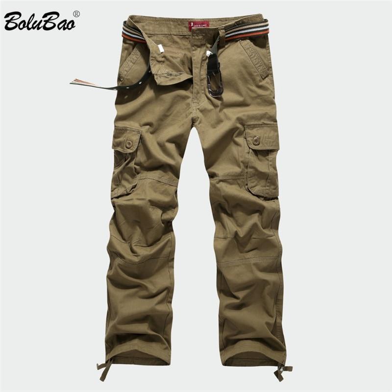 BOLUBAO 2018 New Cargo Pants Men Multi Pockets Pants Military Camouflage Track Pants Trousers Mens Elastic Waist Pant Men-Amry Yellow-29-JadeMoghul Inc.