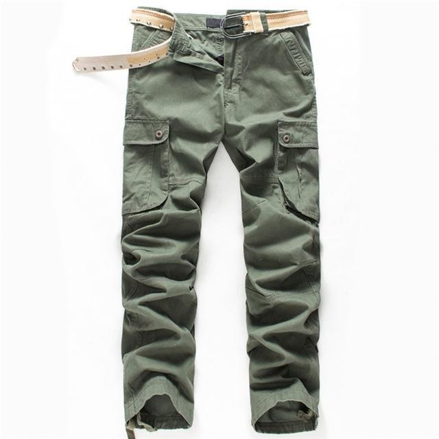 BOLUBAO 2018 New Cargo Pants Men Multi Pockets Pants Military Camouflage Track Pants Trousers Mens Elastic Waist Pant Men