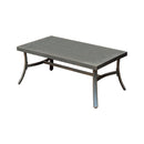 Bonquesha I Contemporary Style Metal Coffee Table, Distressed Black-Coffee Tables-Distressed Black-Metal-JadeMoghul Inc.