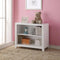 Book Cases Simple Looking Wooden Bookcase, White Benzara