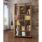Book Cases Sleek And Sophisticated Bookcase With Multiple Shelves, Brown Benzara