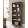Book Cases Splendid Space Efficient Bookcase, Gray Benzara