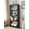 Transitional Style Bookcase with Four Shelves, Brown