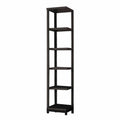 Book Cases Voluminous Bookcase, Cappuccino Brown Benzara
