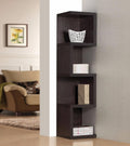 Wooden Bookcase - Large "S" Shelf, Espresso