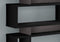 Bookshelves Black Bookshelf - 12" x 47'.25" x 54'.75" Black, Grey, Particle Board, Hollow-Core - Bookcase HomeRoots