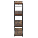 Bookshelves Bookshelf - 23'.62" X 11'.02" X 42'.51" Weathered Oak Bookcase HomeRoots