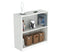 Bookshelves Bookshelf - 31.5" Lacrina-White Melamine and Engineered Wood Bookcase HomeRoots