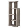 Bookshelves Kids Bookshelf - 12" x 18'.5" x 47'.25" Dark Taupe, Particle Board, Hollow-Core - Bookcase HomeRoots