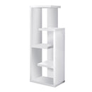 Bookshelves Kids Bookshelf - 12" x 18.5" x 47.25" White, Particle Board, Hollow-Core - Bookcase HomeRoots