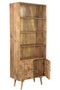 Bookshelves Wooden Bookshelf - 17" X 33" X 82" Honey Wood Small Bookshelf HomeRoots