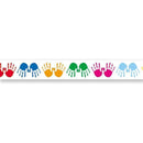 BORDER COLORFUL HANDPRINTS STRAIGHT-Learning Materials-JadeMoghul Inc.