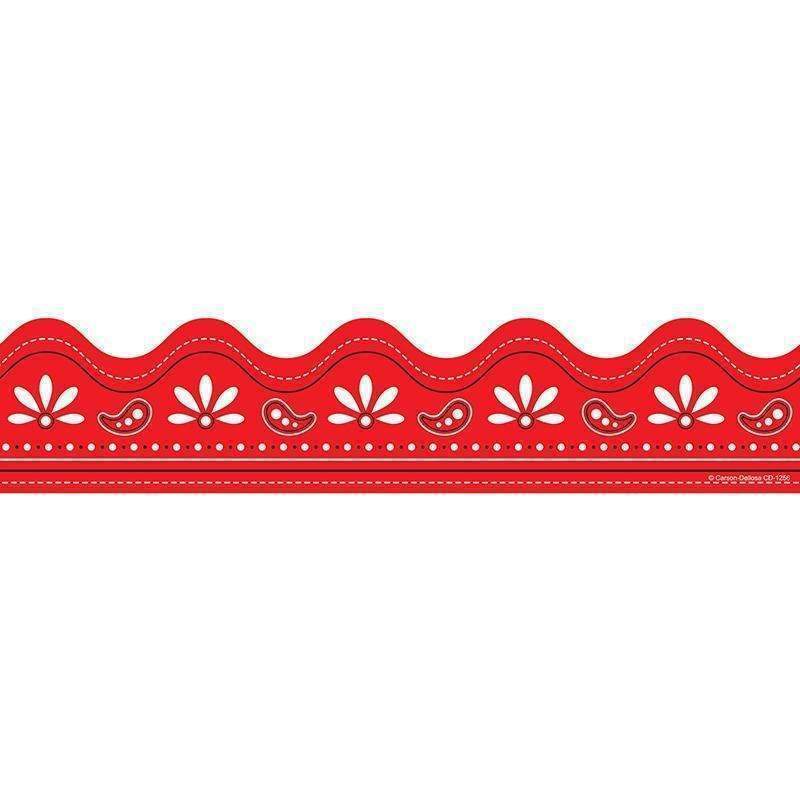 BORDER RED BANDANA 36 STRAIGHT-Learning Materials-JadeMoghul Inc.