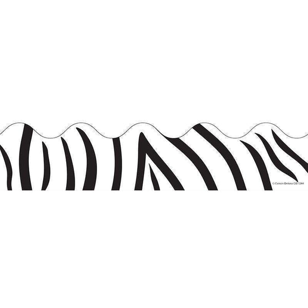 BORDER ZEBRA PRINT SCALLOPED-Learning Materials-JadeMoghul Inc.