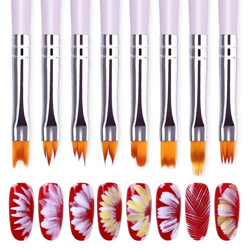 BORN PRETTY Acrylic Manicuring Brush For Nail Art Painting Brushes Dotting Design  Nail Brush Kit Gel Varnishes Tools AExp
