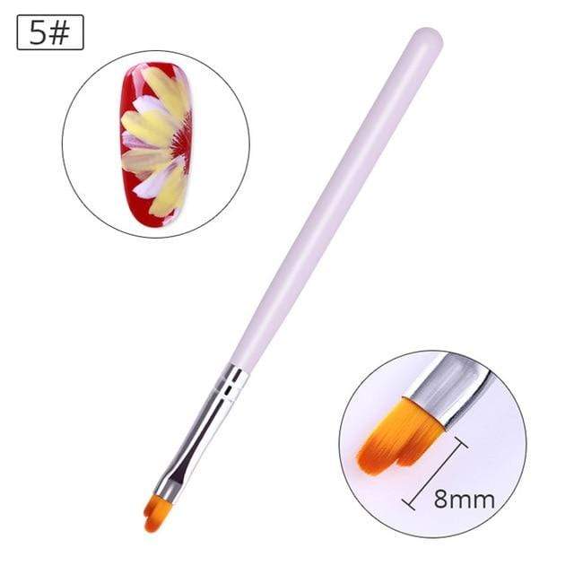 BORN PRETTY Acrylic Manicuring Brush For Nail Art Painting Brushes Dotting Design  Nail Brush Kit Gel Varnishes Tools AExp
