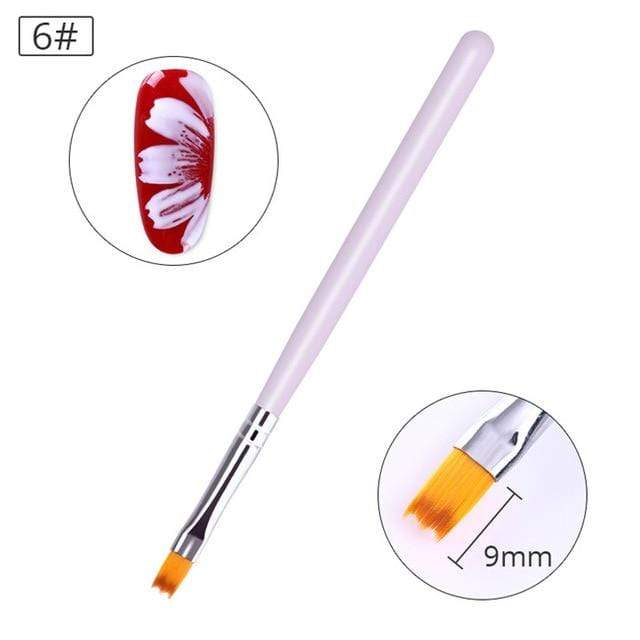 BORN PRETTY Acrylic Manicuring Brush For Nail Art Painting Brushes Dotting Design  Nail Brush Kit Gel Varnishes Tools AExp