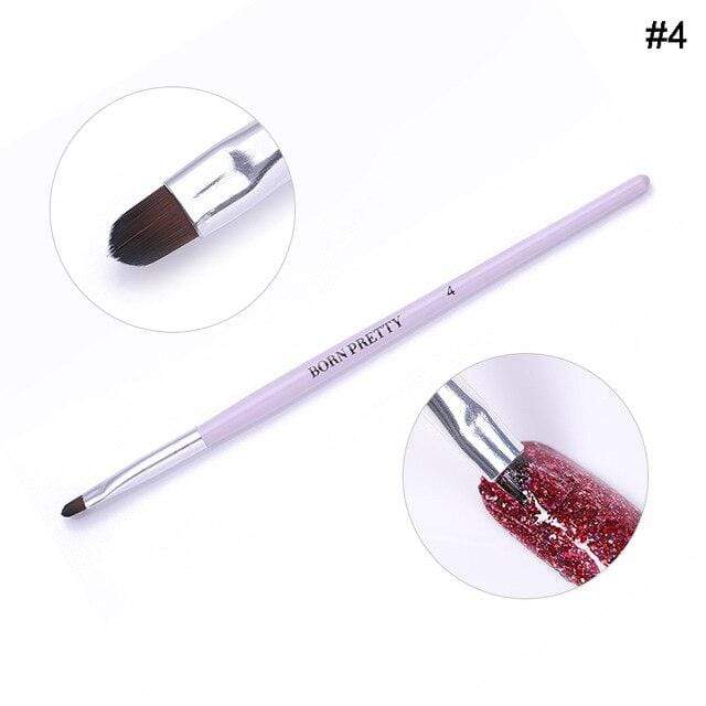BORN PRETTY Acrylic Manicuring Brush For Nail Art Painting Brushes Dotting Design  Nail Brush Kit Gel Varnishes Tools AExp