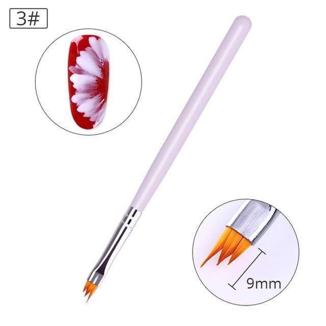 BORN PRETTY Acrylic Manicuring Brush For Nail Art Painting Brushes Dotting Design  Nail Brush Kit Gel Varnishes Tools AExp