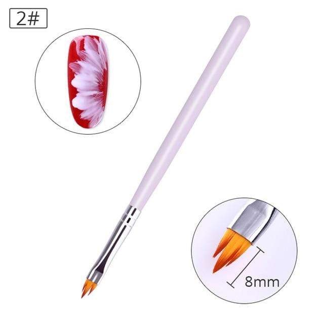 BORN PRETTY Acrylic Manicuring Brush For Nail Art Painting Brushes Dotting Design  Nail Brush Kit Gel Varnishes Tools AExp