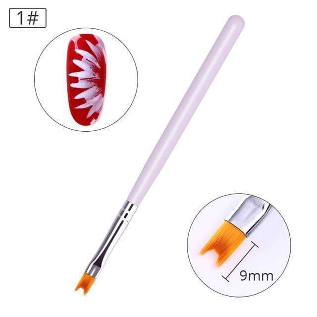 BORN PRETTY Acrylic Manicuring Brush For Nail Art Painting Brushes Dotting Design  Nail Brush Kit Gel Varnishes Tools AExp