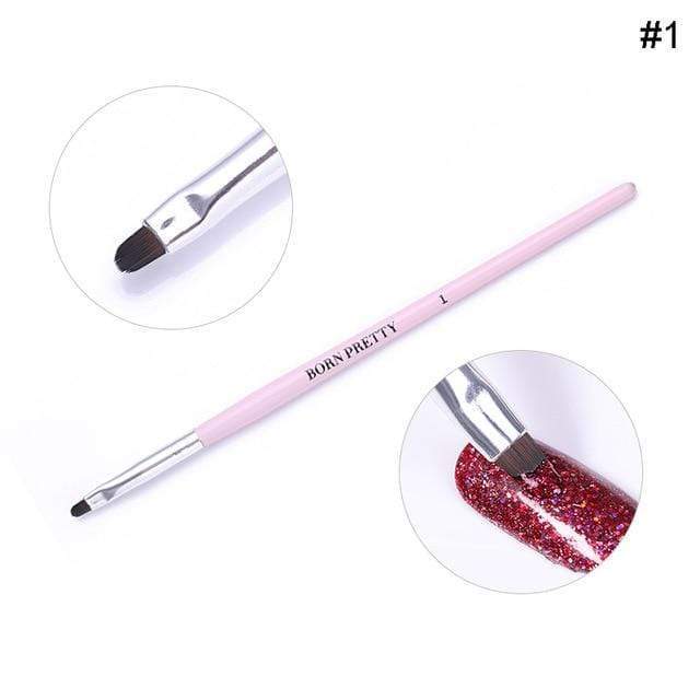 BORN PRETTY Acrylic Manicuring Brush For Nail Art Painting Brushes Dotting Design  Nail Brush Kit Gel Varnishes Tools AExp