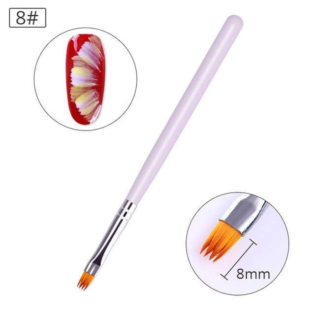 BORN PRETTY Acrylic Manicuring Brush For Nail Art Painting Brushes Dotting Design  Nail Brush Kit Gel Varnishes Tools AExp
