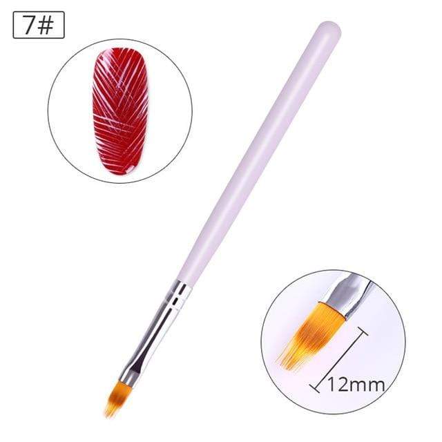 BORN PRETTY Acrylic Manicuring Brush For Nail Art Painting Brushes Dotting Design  Nail Brush Kit Gel Varnishes Tools JadeMoghul Inc. 