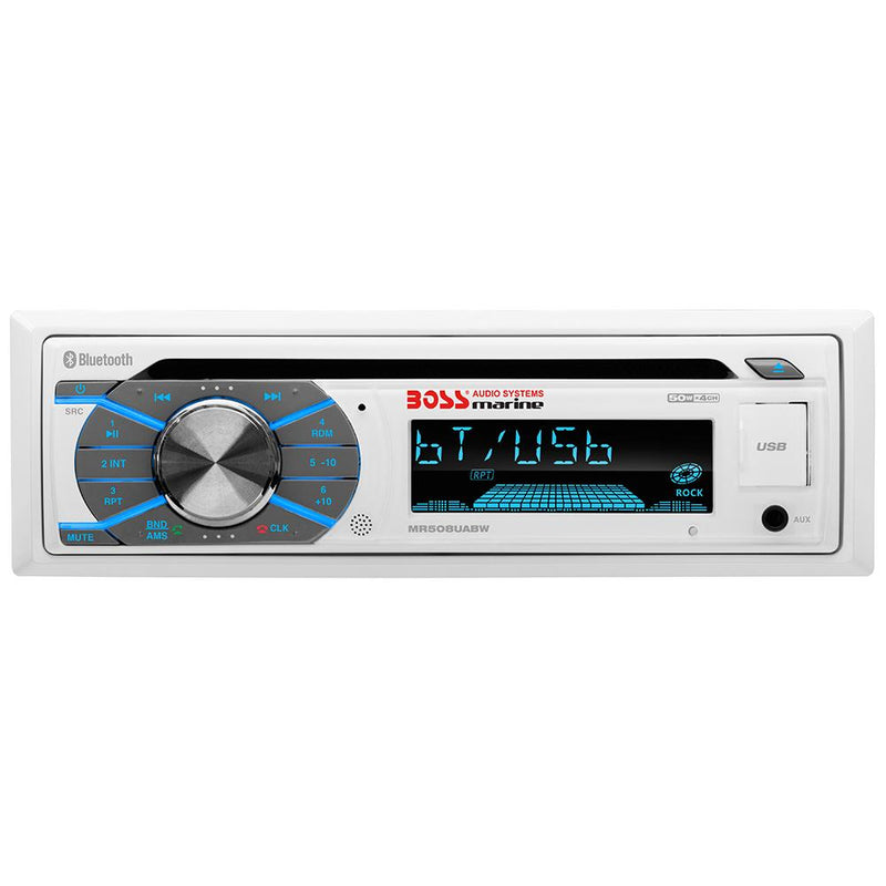 Boss Audio MR508UABW Single-DIN CD-USB-SD-MP3-WMA-AM-FM Receiver w-Bluetooth [MR508UABW]-Stereos-JadeMoghul Inc.