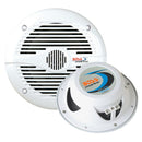 Boss Audio MR60W 6.5" Round Marine Speakers - (Pair) White [MR60W]-Speakers-JadeMoghul Inc.
