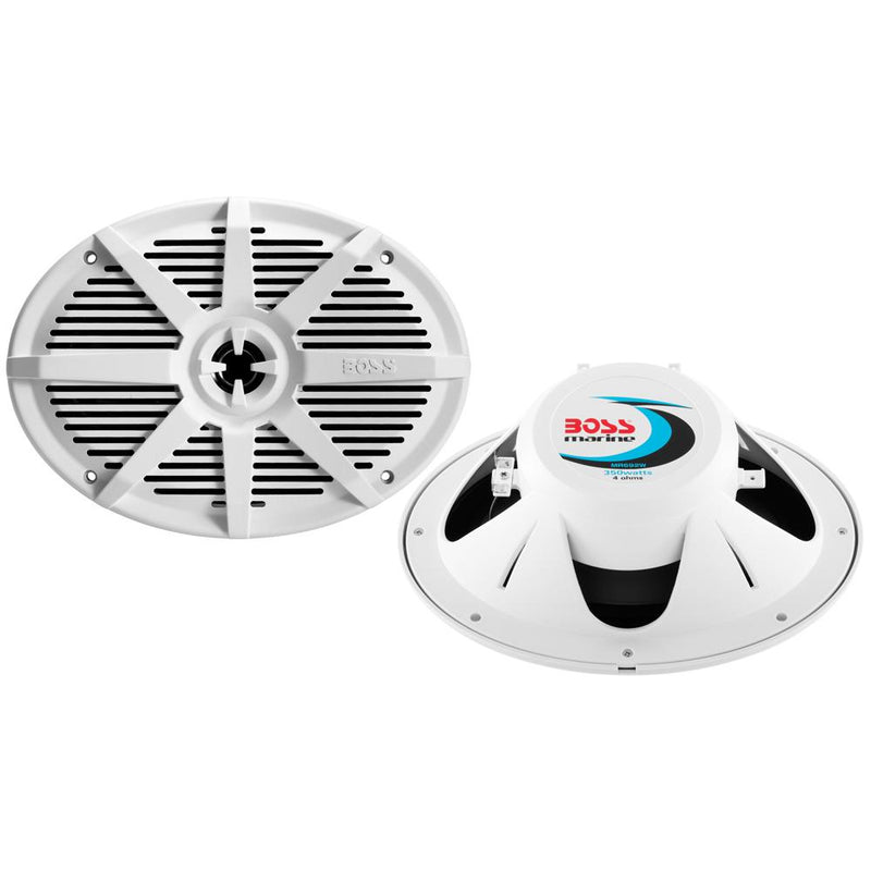 Boss Audio MR692W 6" x 9" 2-Way 350W Marine Full Range Speaker - White - Pair [MR692W]-Speakers-JadeMoghul Inc.